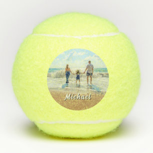 Sube tu foto Pelotas de tenis Nombre personalizado