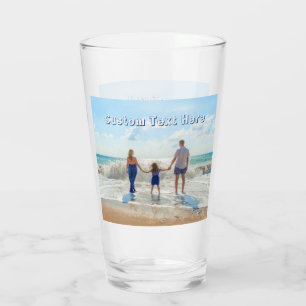 Sube tu foto Regalo de vaso con texto personalizad