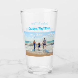 Sube Tu Foto Regalo de Vidrio Texto Personalizado