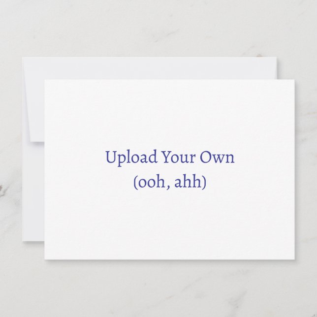 Sube tu propia invitación o tarjeta personalizada  (Anverso)