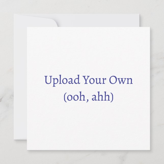 Sube tu propia tarjeta o invitación hecha a mano (Anverso)