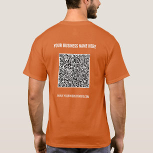 Sube tu propio ejemplo de camiseta de negocio con