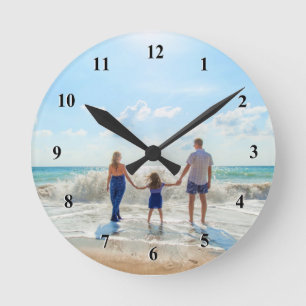Sube tu reloj de pared de fotos Crear regalo famil