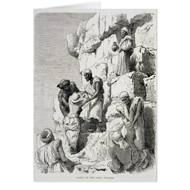 Subida de la gran pirámide, siglo XIX (Frente)