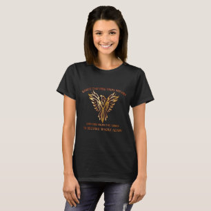 Subida del pájaro de Phoenix de la camiseta de la