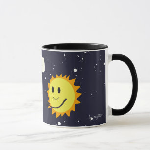 ¡Subida y brillo! Taza