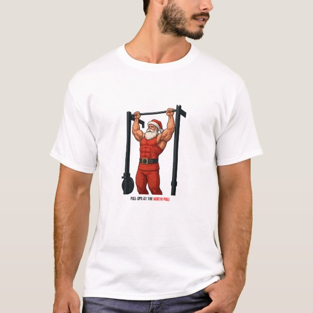 Subidas en el Polo Norte - Camiseta de Navidad par (Anverso)
