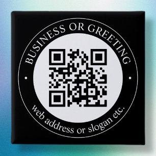 Subir código QR o logotipo Botón negro moderno