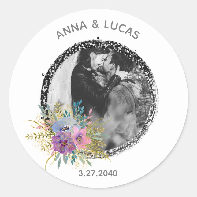 *~* SUBIR FOTO Boda Favor del Bebé Sello (Anverso)