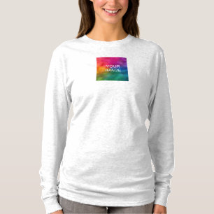 Subir Foto Mujer Camiseta Doble Cara Moderno Gris 