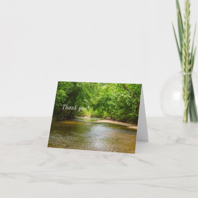 Subir una tarjeta de agradecimiento de Creek (Anverso)