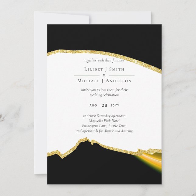 Sublime Boda de oro blanco negro (Anverso)