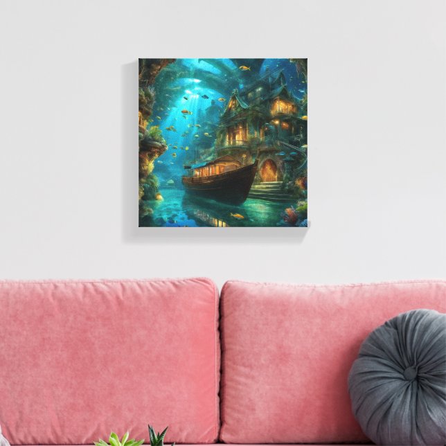 Submarino Mantener o crear su propio lienzo (brill (Insitu (Sala de estar))