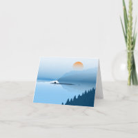 Submarino Misty - Tarjeta de nota doblada