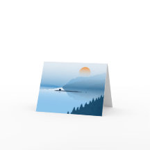 Submarino Misty - Tarjeta de nota doblada