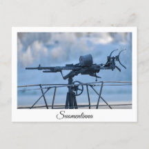 Submarino Vesikko en postal Suomenlinna