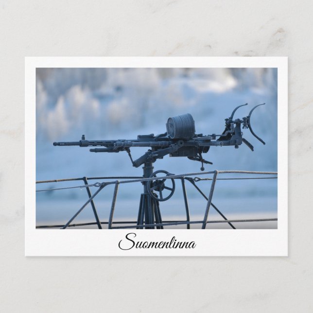 Submarino Vesikko en postal Suomenlinna (Anverso)