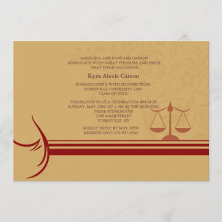 Subrayar Invitación De Graduación De La Escuela De