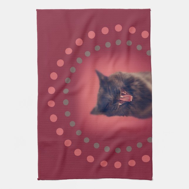 Substituya su cara por una toalla de cara del gato (Vertical)