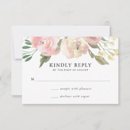 Subtle Blooms | Tarjeta de respuesta de boda
