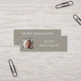 Subtle Textura Foto Mini tarjeta de negocios