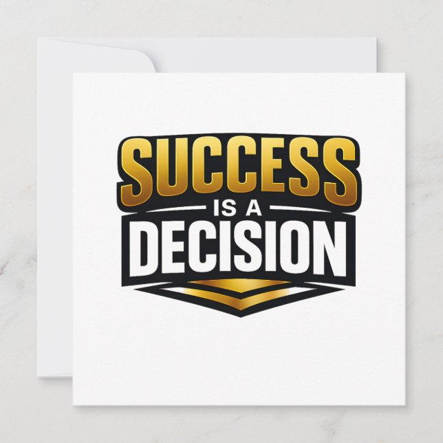 Success Gold Typography on Black (Anverso)