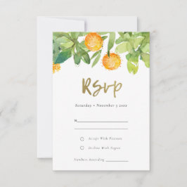 SUCCULTE CACTUS FLORAL GARDEN WATERCOLOR RSVP