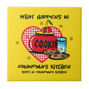 Sucede en la teja Trivet de la cocina de la abuela