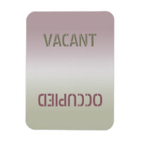 Sucio limpio | Imán flexible ocupado vacante