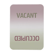 Sucio limpio | Imán flexible ocupado vacante