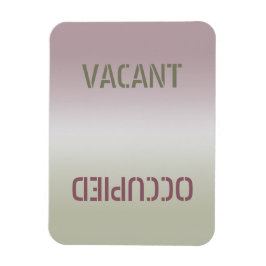 Sucio limpio | Imán flexible ocupado vacante