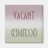 Sucio limpio | Imán ocupado vacante