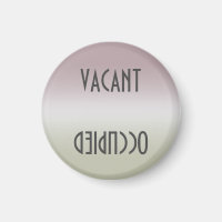 Sucio limpio | Imán ocupado vacante