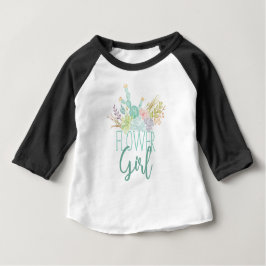 Suculenta acuarela de Bouquet | Flower Girl Top