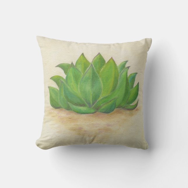 Suculenta almohada de lanzamiento de sempervivum (Anverso)