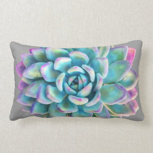 Suculenta almohada decorativa impresa