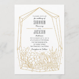 Suculenta Invitación a la Boda en Terrario