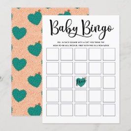 Suculenta tarjeta de bingo de Baby Shower