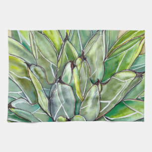 Suculenta toalla de cocina Agave