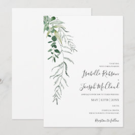 Suculenta vegetación | Invitación a la boda casual