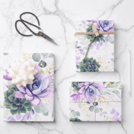 Suculenta vegetación y hojas de eucalipto de oro