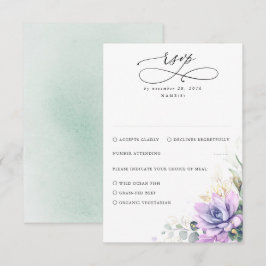 Suculentas áreas verdes y bodas de oro RSVP