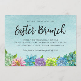 Suculentas invitaciones de brunch de Pascua en Flo