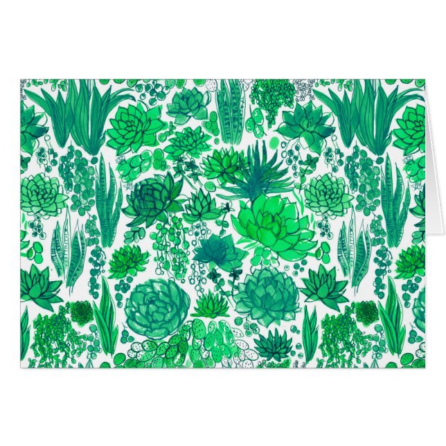 Suculento jardín (Anverso (Horizontal))