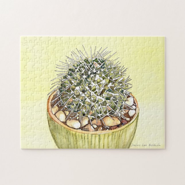 Suculento rompecabezas de mammillaria (Horizontal)