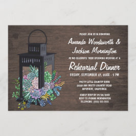 Suculentos + Invitaciones a la cena de los ensayos