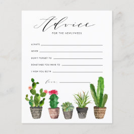 Suculentos Potentes y Tarjeta de Asesoramiento del