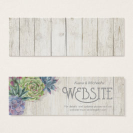 Suculents and Rustic Wood Website Insert ID515