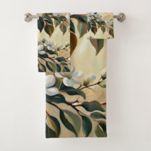 Sucursal floreciente 12 toallas de baño