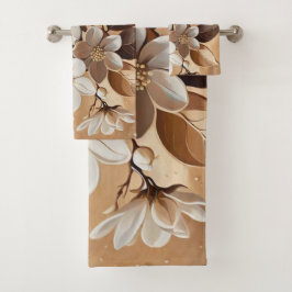 Sucursal floreciente 16 toallas de baño